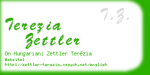 terezia zettler business card